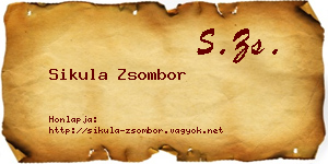 Sikula Zsombor névjegykártya